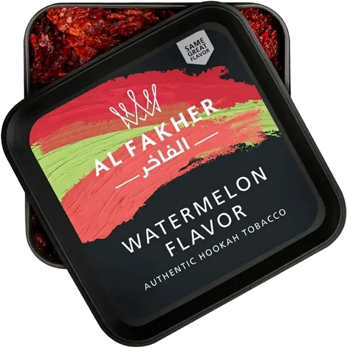 Al Fakher Watermelon hookah tobacco packaging isolated without background