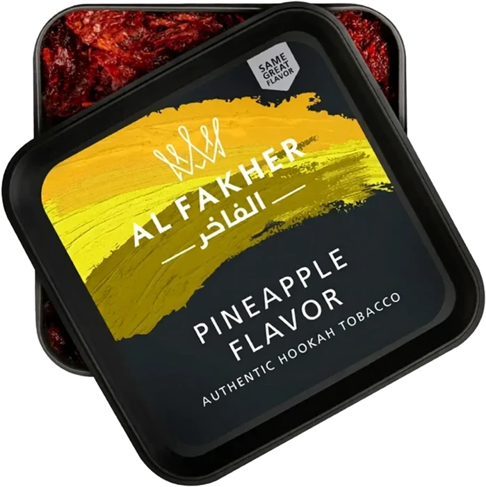 Al Fakher Pineapple hookah tobacco packaging isolated without background